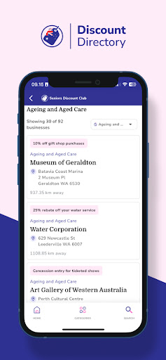 Senior Savings Directory Screen 3