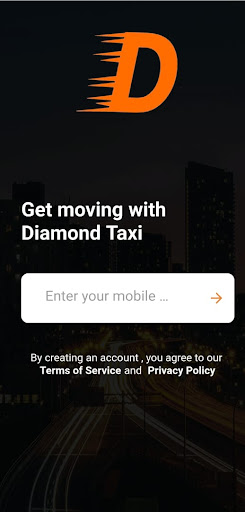Android application Diamond Taxi screenshort