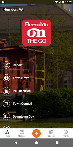 Android application Herndon ON the Go screenshort