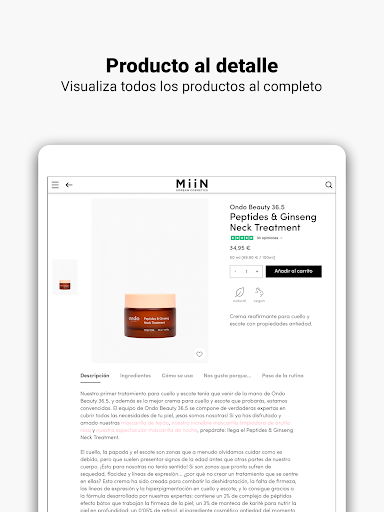 MiiN Cosmetics Screenshot