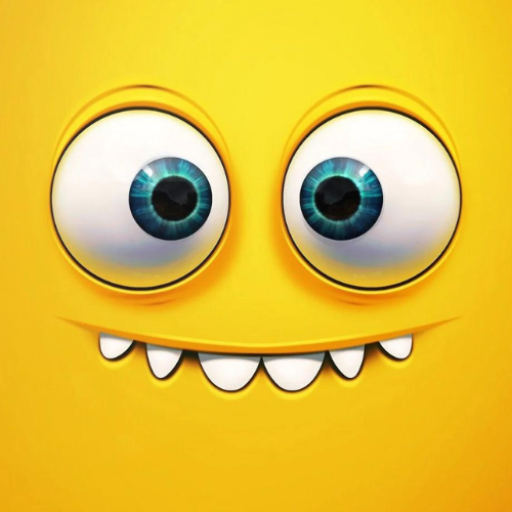 Cute background emoji HD logo