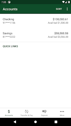 Sanborn Savings Bank Screen 3