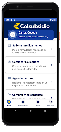 Android application Medicamentos Colsubsidio screenshort