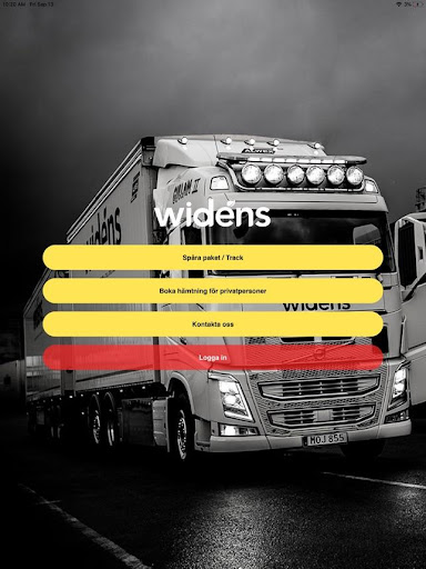 Widéns Extranet Screen 2
