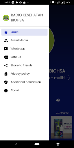 Radio Kesehatan Biohsa Screen 2