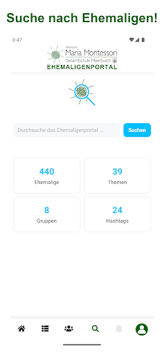 Ehemaligenportal der MMGE Screen 3