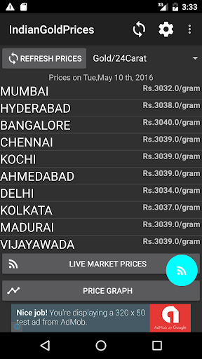 Android application India Daily Gold Silver Price screenshort