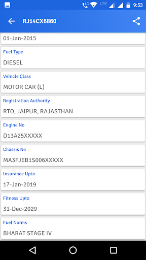RTO Vehicle Info App & Challan Screenshot 3 - AppWisp.com