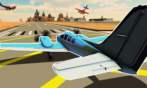 Simulador de vôo de avião