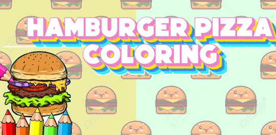 jeu coloriage pizza hamburger