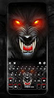 screenshot of Fierce Wolf Keyboard Theme