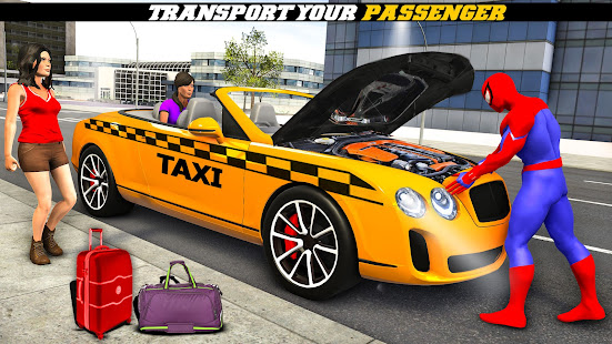 Superhero Car Games Taxi Games 1.2 APK screenshots 6