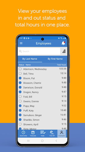 Screenshot of PayClock