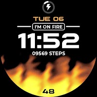 screenshot of Animated Fire Watch Face