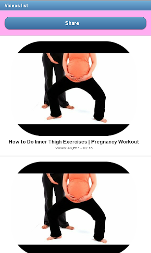 Pregnancy Exercices Screen 2