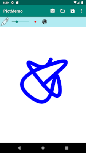 Android application PictMemo2 Handwritten notes screenshort