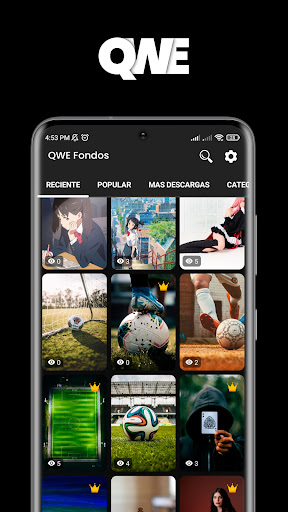 Android application QWE - HD Wallpapers screenshort