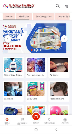 Android application Al-Rayyan Online Pharmacy screenshort
