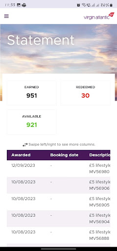 Virgin Atlantic Sky High Club