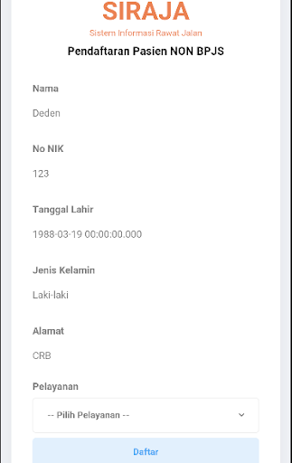 Android application Jati Isun - RSD Gunung Jati screenshort