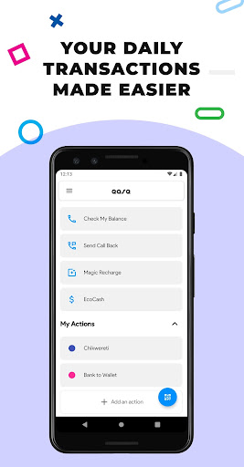 Android application Ease for EcoCash screenshort