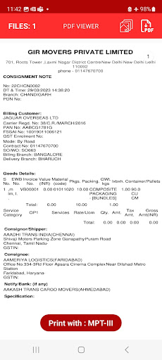 Inlog Network Printing App Screen 3