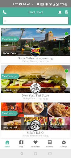 Android application Mealpass screenshort
