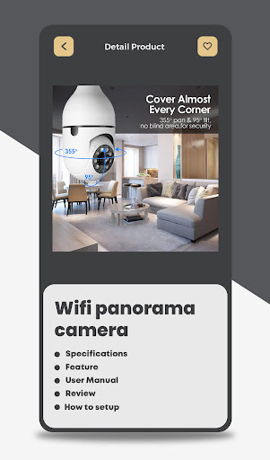 Wifi Panorama Camera app Guide