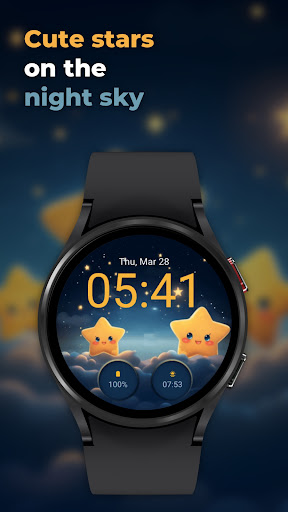 KSK Cute Stars Watch Face screenshot 12
