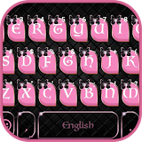 Pink Black Keyboard Theme icon