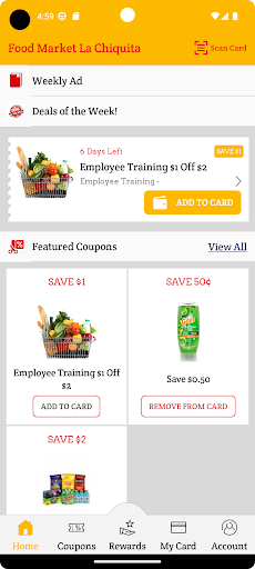 Android application La Chiquita Rewards screenshort