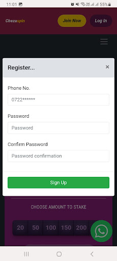Chezaspin- Spin&Win Cash-Mpesa Screen 3