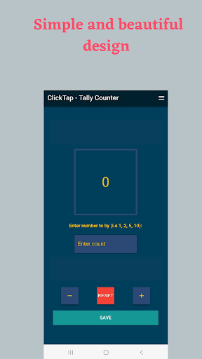 Android application ClickTap - Tally Counter App screenshort