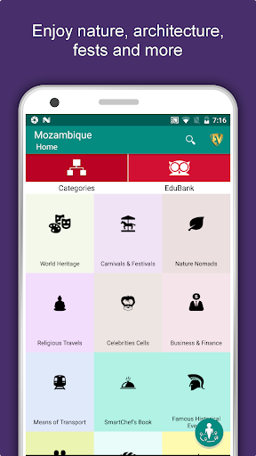 Android application Mozambique Travel & Explore, O screenshort