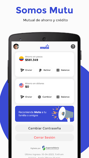 Android application Mutu screenshort