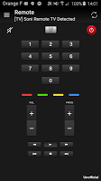 screenshot of Remote for Sony TV
