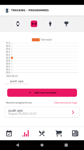 GRX Fitness Screen 2
