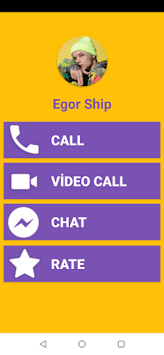 Android application Egor Ship Fake Video Call - Eg screenshort