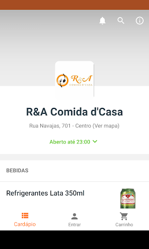 Android application R&A Comida d'Casa screenshort