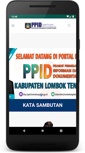 Android application PPID Lombok Tengah screenshort