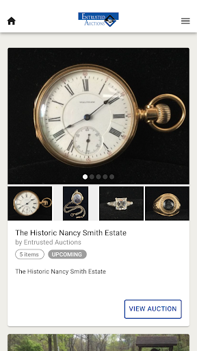 Android application Entrusted Auctions screenshort