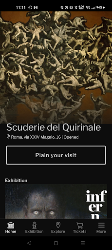 Android application Scuderie del Quirinale screenshort