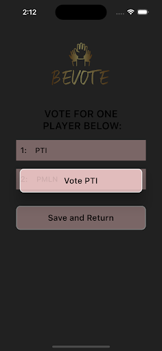 Bevote Screen 2