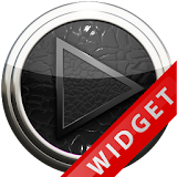 Poweramp Widget Black Leather icon