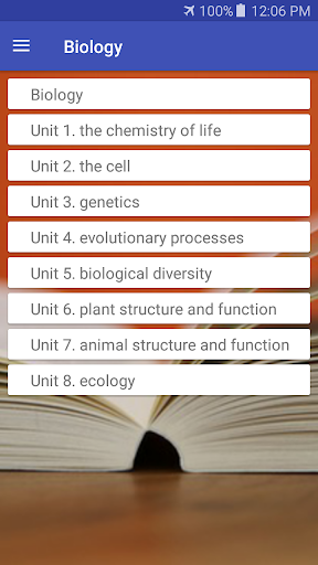 Biology Textbook MCQ & Tests Screen 2