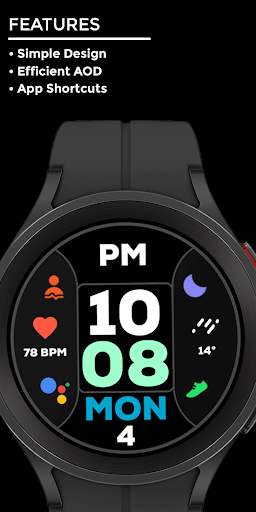 Nighty Digital 14 - watch face Screen 2