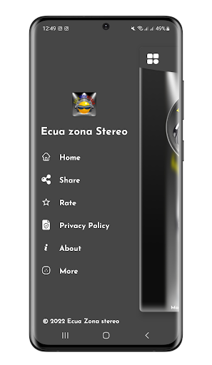 Android application Ecua Zona Stereo screenshort