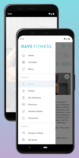 Android application Ravs Fitness screenshort
