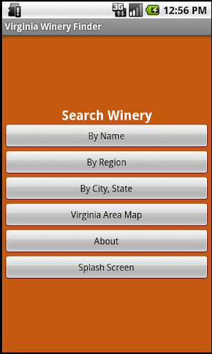 Virginia Winery Finder: Phones Screen 2