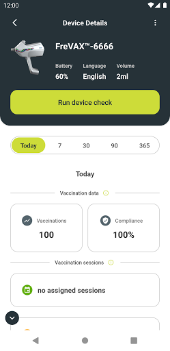FreVAX™ App Screen 2